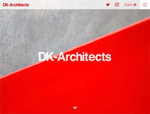 Tablet Screenshot of dk-architects.com